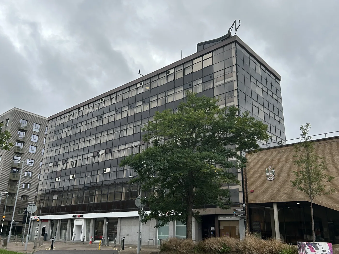 Daneshill House, the Stevenage Borough Council offices on Danestrete